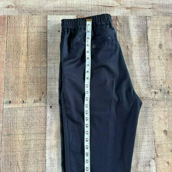 Ami Alexandre Mattiussi Black Elastic Waist Dress Pants Size 42 - Picture 3 of 10